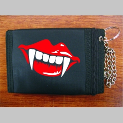 " Twilight " upír pevná textilná peňaženka s retiazkou a karabínkou, tlačené logo